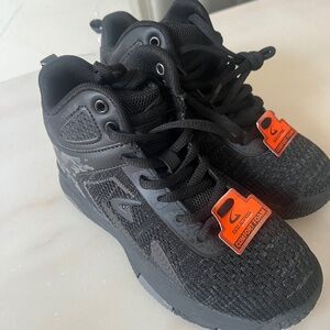 Children black sneakers size 2